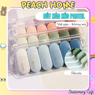 Bút Xóa Kéo 5mm Màu Pastel Xinh Xắn Không Mùi Giá Rẻ Cây Tẩy Băng Khô Deli Mini Peach home 1k