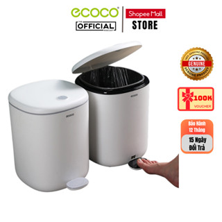  Thùng Rác Đạp Chân Thông Minh 11L ECOCO E2228 Nắp Kín Chống Mùi 2 Chế Độ Mở Hiện Đại  logkent  