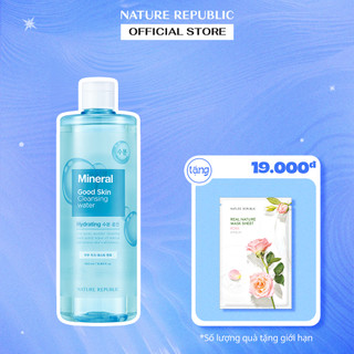 Nature Republic Nước tẩy trang dành cho mọi loại da Good Skin Mineral Ampoule Cleansing Water 500 ml