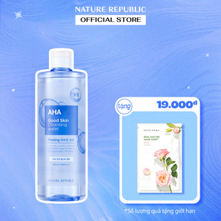 Nature Republic Nước tẩy trang làm sạch sâu Good Skin AHA Ampoule Cleansing Water 500 ml