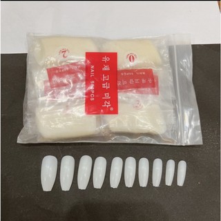 Móng úp form thang Hàn làm nail úp đượcc cả chân túi 500 móng