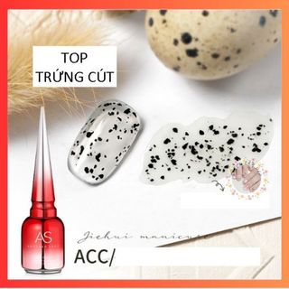 Top gel trứng cút as chai đỏ 15ml