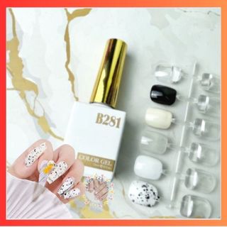 Sơn gel B281 đen, trắng, nước gạo, trắng sữa, trứng cút chính hãng 15ml