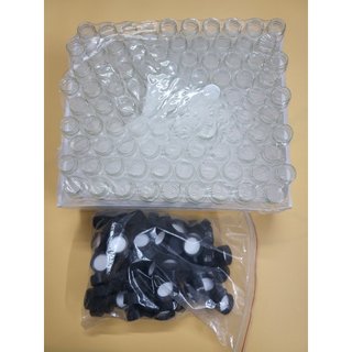 100 lọ thủy tinh 5 ml trong suốt kèm nắp