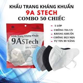 Khẩu trang 9A STECH siêu chống nắng thiết kế dày dặn kiểu dáng rộng rãi ôm trọn mặt