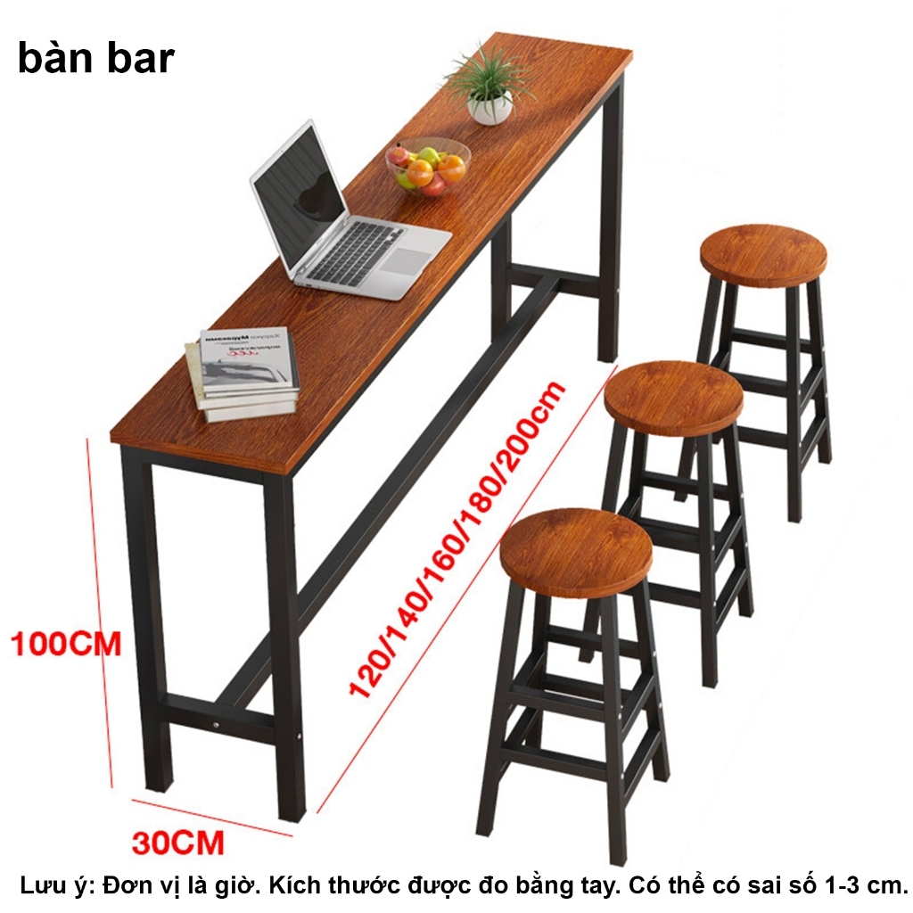 ALVIN Bàn làm việc khung bàn bar sắt kết hợp giá sách, dễ dàng lắp ráp | BigBuy360 - bigbuy360.vn