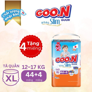 Bỉm quần GOON SLIM MẪU MỚI hàng cộng miếng m54+4/L46+4/XL44+4/XXL42+4/XXXL28+4