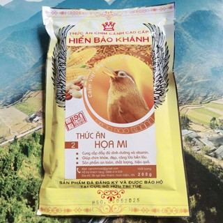 Cám chim hoạ mi Hiển Bảo Khánh số 2 hót căng lửa, thi đấu, mồi _ 200g