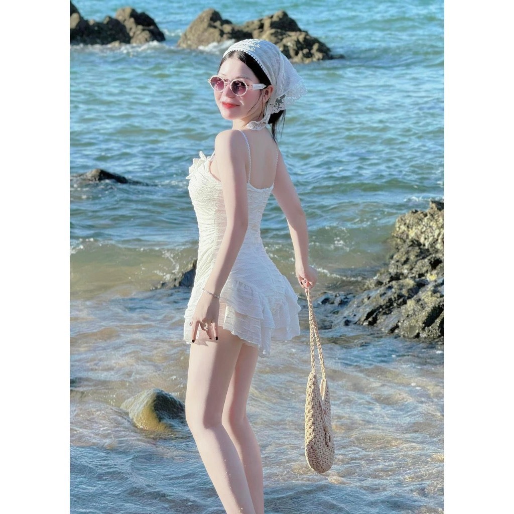 [BKN 1019 ] Bộ Đồ Bơi Một Mảnh Ôm Bụng, jum hai dây phối bèo kết nơ tôn dáng siêu xinh,HAN.T SHOP ( Tùy Chiều cao ) | BigBuy360 - bigbuy360.vn