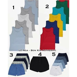 [FORM NHỎ] Set 5 quần Boxer hoặc 5 áo (TÁCH TỪ SET 10) bé trai GEOGRE_UK sz 1.5-2y đến 14-15y