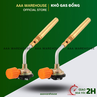 Đầu khò gas mini ống đồng đúc 1 nòng, 2 nòng - đèn khò ga mini bằng đồng