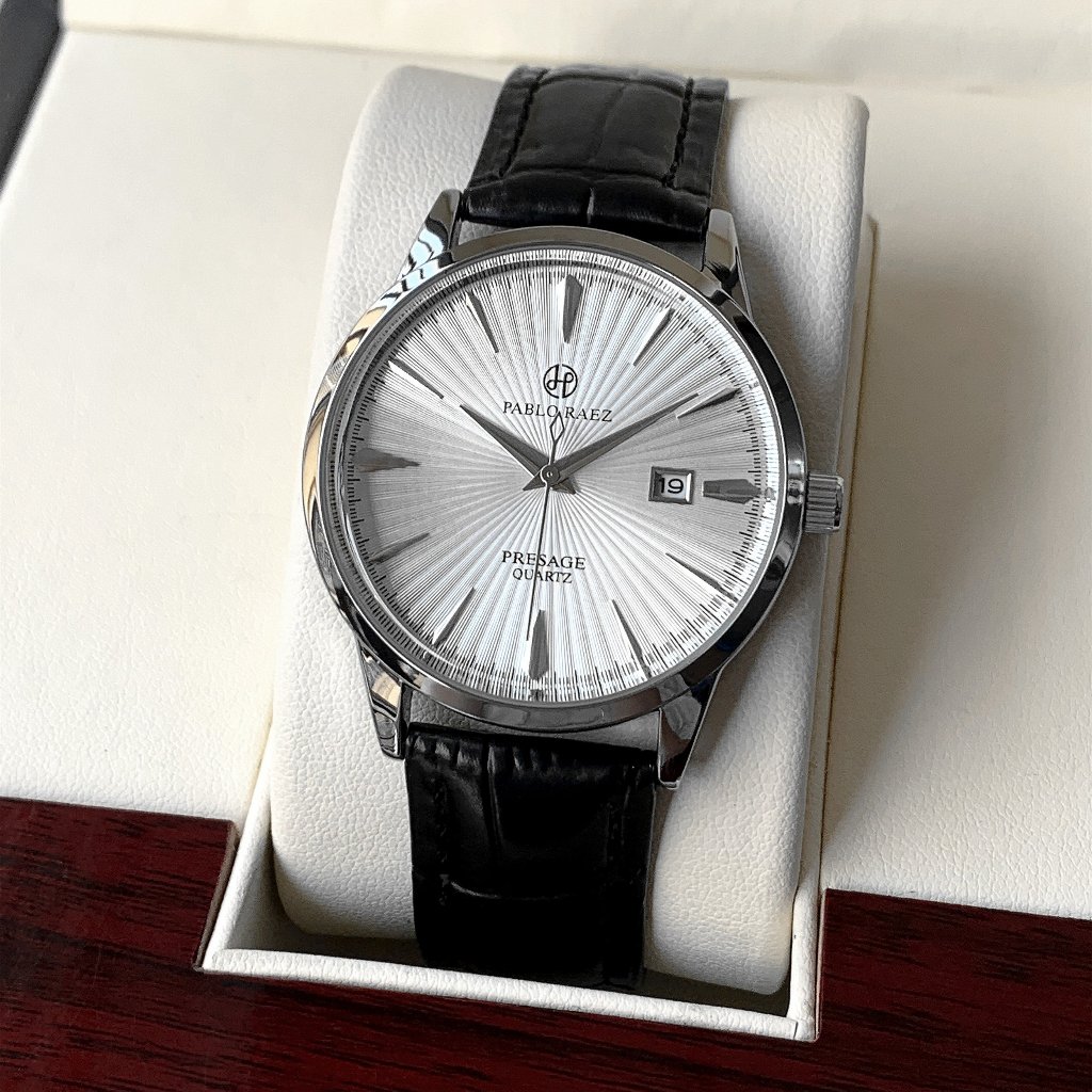 Đồng hồ nam chống nước PABLO RAEZ thiết kế sang trọng lịch sự chống nước 3ATM có lịch ngày T909 CARIENT