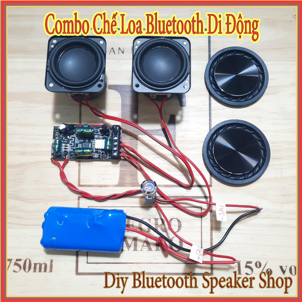 Combo chế loa bluetooth di động công suất 30w