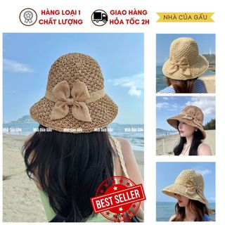 Nón cói nơ mới siêu xinh đi chơi, đi du lịch