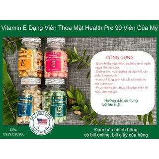 Vitamin E Health Pro Vitamin E 90 Viên Của MỸ