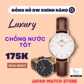 Đồng Hồ DW, Đồng Hồ Đôi Chính Hãng JAPAN WATCH Mặt Tròn Đơn Giản Dây Da Mềm Sang Trọng Chống Nước Tốt