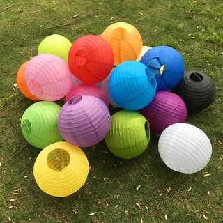 Đèn lồng giấy 30cm khung thép giá rẻ