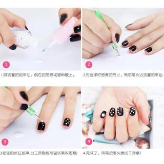 Set 5 bút, cọ chấm bi vẽ móng