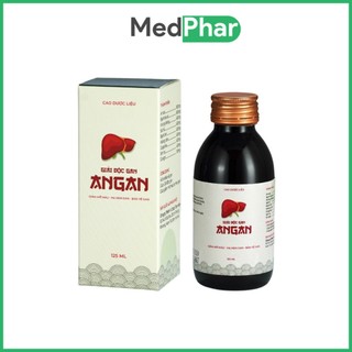 Siro An Gan hỗ trợ thải độc gan giảm mỡ máu, chai Angan 125ml