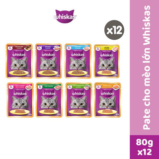 Pate WHISKAS CHO MÈO gói 80gr