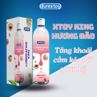 [Che tên] Gel bôi trơn quan hệ XTOY Lubricating King siêu trơn, hương đào, lâu khô, gốc nước 200ml - CHÍNH HÃNG