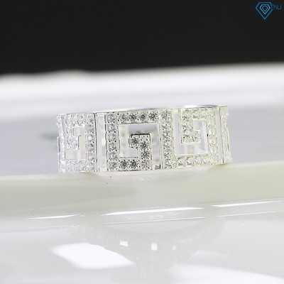 Nhẫn bạc nam đính đá hoạ tiết vạn lý trường thành NNA0609 - Trang Sức TNJ