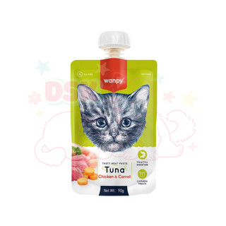 Súp Thưởng Wanpy Nắp Vặn Cho Mèo - Gói 90gr
