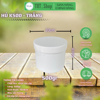hủ 100gr-200gr-500gr-1 kg (màu trắng-loại 1)
