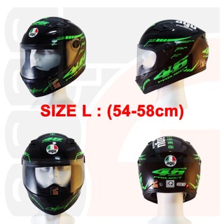 [TẶNGTÚIĐỰNG + KHĂNTRÙM + BH12THÁNG] Nón bảo hiểm AGU fullface tem 46 A138