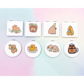 Gương 2 mặt vịt chuột lang nước capybara sanrio mikko cat dake duck GPI53 cute dễ thương