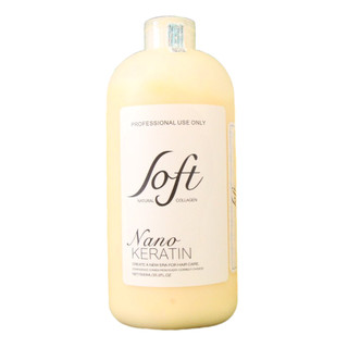 Keratin nano tươi phục hồi tóc hư nát SOFT Natural Collagen 1000ml không cay mùi thơm (USA)