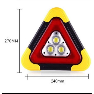Đèn biển cảnh báo sự cố nguy hiểm tam giác có sạc năng lượng mặt trời