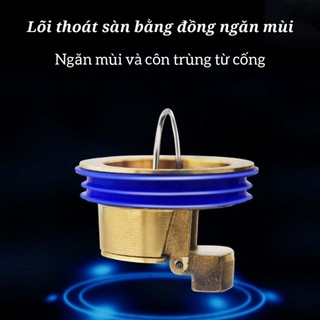 Nắp Đồng Chặn Cống Thoát Nước Sàn Nhà Tắm Chống Côn Trùng Chống Mùi Hôi Thông Minh