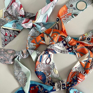   CÓ SẴN  Phụ kiện túi xách khăn lụa thắt túi buộc tóc cột nơ cổ làm turban - SILK SCARF 