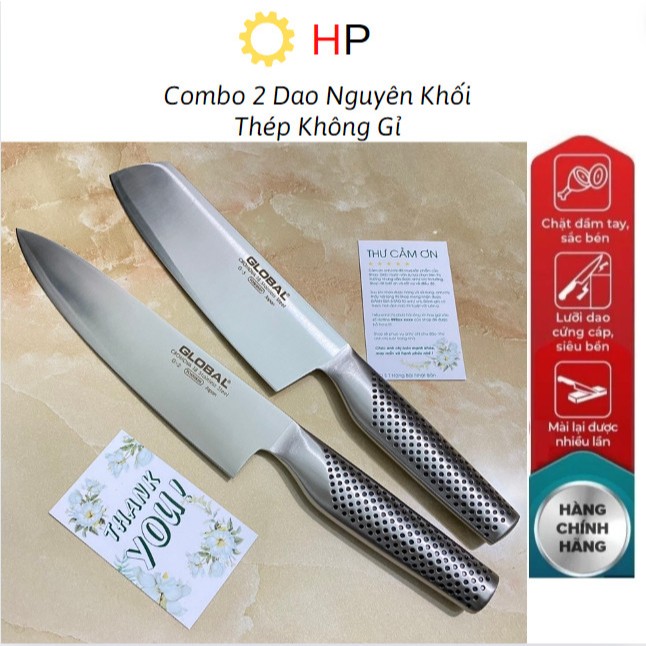 Bộ dao lọc cá thái thịt - Hàng bãi nhật bản thiết kết thép không gỉ nguyên khối dao chuyên dụng cho nhà bếp