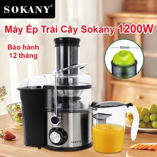 Máy ép trái cây Sokany1200W. Máy ép nhanh ép được cà rốt, cóc, thơm...dùng được cho quán nước ép