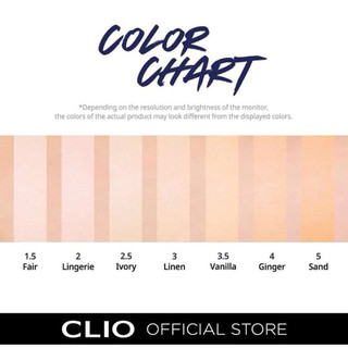 SET CUSHION CLIO THE NEW FOUNDWEAR PADDING CASE