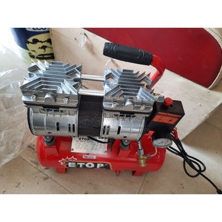 Máy nén khí Etop sạch 9l chống ồn(cam kết bảo hành 1 năm), tặng kèm dây hơi, súng xì, đầu bơm xe
