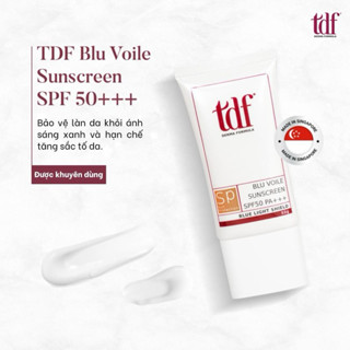 (CAO CẤP) Chính hãng TDF Kem chống nắng tdf Blu Voile Sunscreen chống ánh sáng xanh từ màn hình điện thoại ,UVA, UVB.