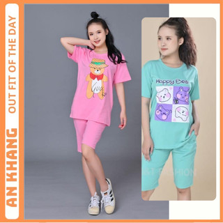 Đồ Bộ Ngố Nữ Chất Cotton - Thun lạnh free size mặc nhà