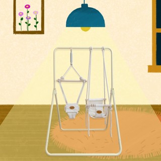 [ Mặc định 2 chức năng tặng GỐI ] Combo2 in 1 Xích Đu kiêm Nhún Nhảy cho Bé - Sản phẩm gấp gọn dễ dàng