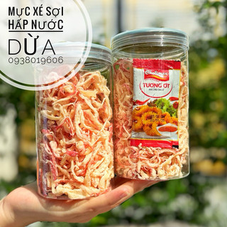 Mực sợi hấp nước dừa