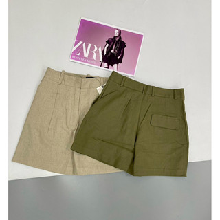 Quần short Bermuda linen nữ