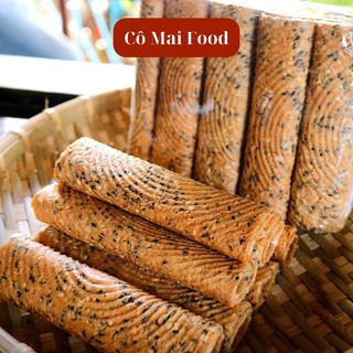 Combo 2 gói - bánh ống mè giòn - bánh quế mè đen - bánh kẹp cuốn mè cốt dừa loại đặc biệt siêu ngon
