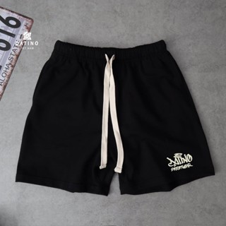 Quần short thun nam nữ DATINO Signature CAO THÀNH NHUNG chất thun nỉ chân cua form rộng mặc trên gối