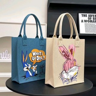 Túi vải nỉ tote tiện lợi đa năng ,Túi Vải Nỉ Xốp Đứng Dáng Fom Siêu Nhẹ Kèm Họa Tiết Hoạt Hình Mẹ Và Bé Đều Dùng Được