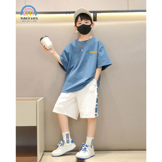 Set bộ bé trai size đại Magickids đồ bộ mùa hè cho bé từ 18 đến 48kg chất cotton mềm mịn thoải mái thoáng mát BD24016