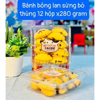 Sỉ 1 thùng bánh bông lan hình nấm, Ngôi Sao, Quả Chuối, 1 Thùng 12 hộp