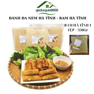 Vỏ ram hà tĩnh/bánh đa nem hà tĩnh bánh ram hà tĩnh, nem rán, bánh cuốn nem , đặc biệt giòn ngon, loại đặc biệt tệp 350g