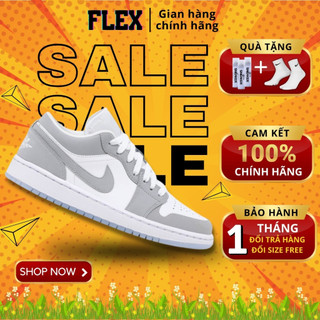 Giày nike wmns air jordan 1 low ‘white wolf grey’ dc0774-105 chính hãng flex shop